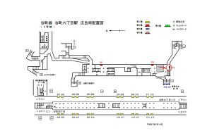 Osaka／Metro（大阪メトロ）　谷町六丁目／谷町線№2‐203№203、位置図