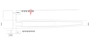 近鉄／二階堂駅／／№25駅看板・駅広告、位置図