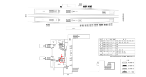 近鉄／新田辺駅／／№250駅看板・駅広告、位置図