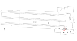 近鉄/天理駅//№38駅看板・駅広告、位置図