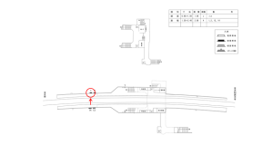近鉄／木津川台駅／／№1駅看板・駅広告、位置図