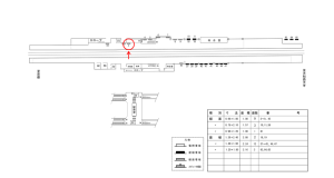近鉄／寺田駅／／№3駅看板・駅広告、位置図