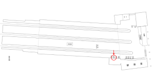 近鉄/天理駅//№42駅看板・駅広告、位置図