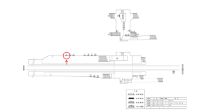 近鉄／興戸駅／／№4駅看板・駅広告、位置図