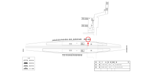 近鉄／新祝園駅／／№21駅看板・駅広告、位置図