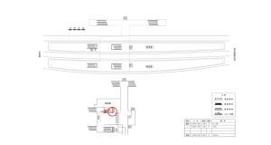 近鉄／向島駅／／№4駅看板・駅広告、位置図