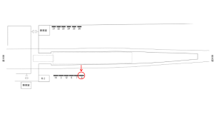 近鉄／二階堂駅／／№8駅看板・駅広告、位置図