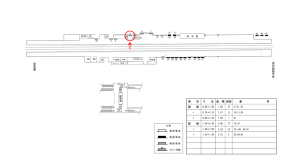 近鉄／寺田駅／／№4駅看板・駅広告、位置図