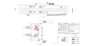 近鉄／新田辺駅／／№349駅看板・駅広告、位置図