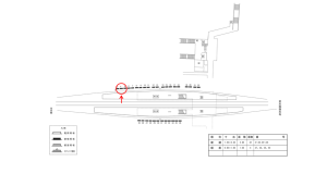 近鉄／新祝園駅／／№4駅看板・駅広告、位置図
