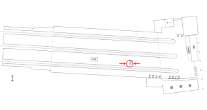 近鉄/天理駅//№33駅看板・駅広告、位置図