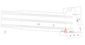 近鉄/天理駅//№40駅看板・駅広告、位置図