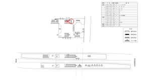 近鉄／高の原駅／／№17駅看板・駅広告、位置図