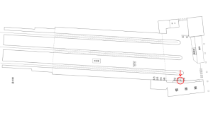 近鉄/天理駅//№37駅看板・駅広告、位置図