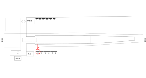 近鉄/二階堂駅//№14駅看板・駅広告、位置図
