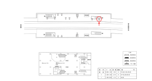 近鉄／三山木駅／／№45駅看板・駅広告、位置図