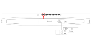 近鉄/前栽駅//№11駅看板・駅広告、位置図