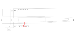 近鉄/二階堂駅//№6駅看板・駅広告、位置図
