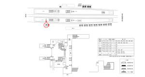 近鉄／新田辺駅／／№224駅看板・駅広告、位置図