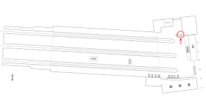 近鉄/天理駅//№13駅看板・駅広告、位置図