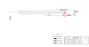 近鉄／新王寺駅／／№8駅看板・駅広告、位置図