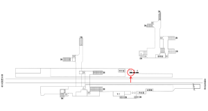 近鉄／畝傍御陵前駅／／№2駅看板・駅広告、位置図