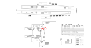 近鉄／新田辺駅／／№263駅看板・駅広告、位置図