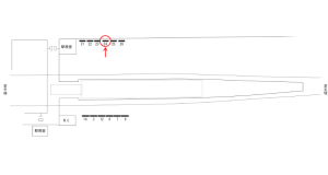 近鉄/二階堂駅//№24駅看板・駅広告、位置図