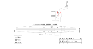 近鉄／新祝園駅／／№37駅看板・駅広告、位置図
