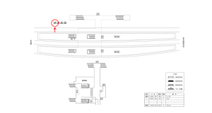 近鉄／向島駅／／№13駅看板・駅広告、位置図