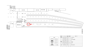 近鉄／京都駅／／№8駅看板・駅広告、位置図