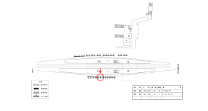 近鉄／新祝園駅／／№30駅看板・駅広告、位置図