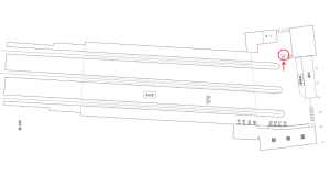 近鉄/天理駅//№12駅看板・駅広告、位置図