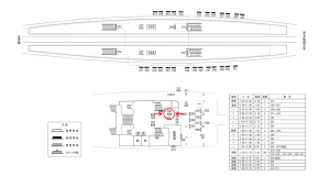 近鉄／大久保駅／／№308駅看板・駅広告、位置図