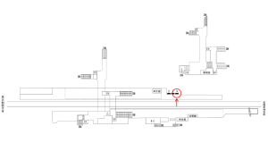 近鉄／畝傍御陵前駅／／№4駅看板・駅広告、位置図