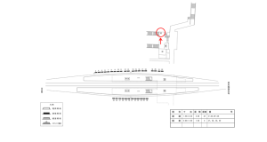 近鉄／新祝園駅／／№40駅看板・駅広告、位置図
