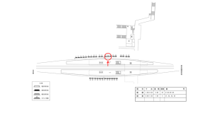 近鉄／新祝園駅／／№15駅看板・駅広告、位置図