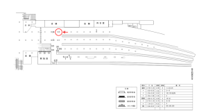 近鉄/京都駅//№2駅看板・駅広告、位置図