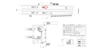 近鉄／新田辺駅／／№269駅看板・駅広告、位置図