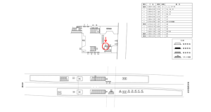 近鉄／高の原駅／／№50駅看板・駅広告、位置図