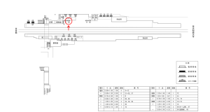 近鉄／小倉駅／／№10駅看板・駅広告、位置図