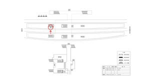 近鉄／向島駅／／№103駅看板・駅広告、位置図