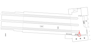 近鉄/天理駅//№36駅看板・駅広告、位置図