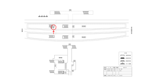 近鉄／向島駅／／№9駅看板・駅広告、位置図