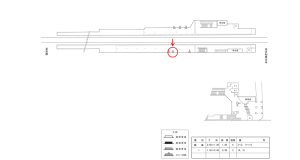 近鉄/東寺駅//№4駅看板・駅広告、位置図
