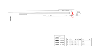 近鉄／新王寺駅／／№24駅看板・駅広告、位置図