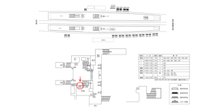 近鉄／新田辺駅／／№252駅看板・駅広告、位置図