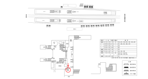 近鉄／新田辺駅／／№275駅看板・駅広告、位置図