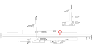 近鉄／畝傍御陵前駅／／№3駅看板・駅広告、位置図