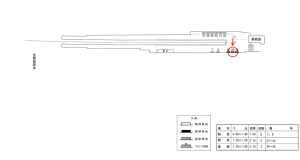 近鉄／新王寺駅／／№25駅看板・駅広告、位置図